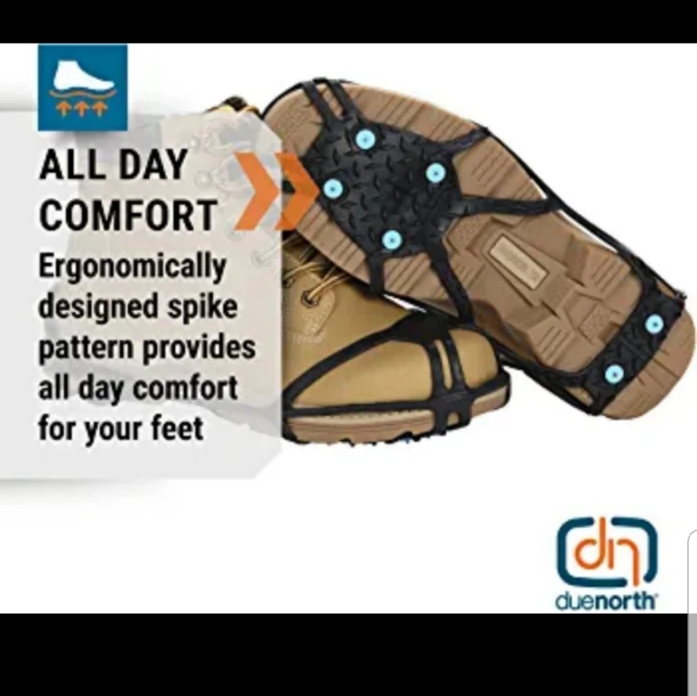 Due North Everyday Pro Ice Cleats for Walking on Ice and Snow - Picture 2 of 4